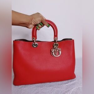 DIOR Diorissimo Classic Red Bag EUC (PRELOVED)
